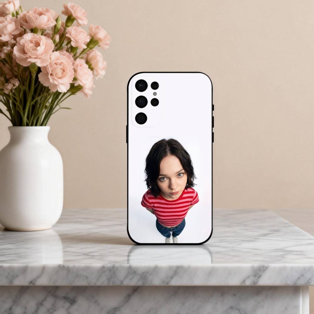 Яркий чехол для телефона с изображением актрисы E-Emma M-Myers для Samsung S25,24,23,22,30,21,10,9,Ultra,Plus,Lite,FE,4,5 G Мягкий черный чехол