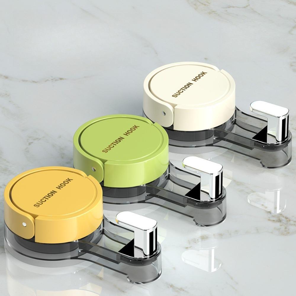 1 шт. Сверхпрочный крючок на присоске, настенное крепление без сверления, сильный вакуум для ванной, кухни, бытовой организации, крючки для ванной