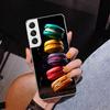 Чехол для телефона Макарон Мороженое Торт Пончик Для Samsung Galaxy S24 S25 Edge S26 Ultra S23 S22 S21 Plus S20 FE + Персонализированная Печать
