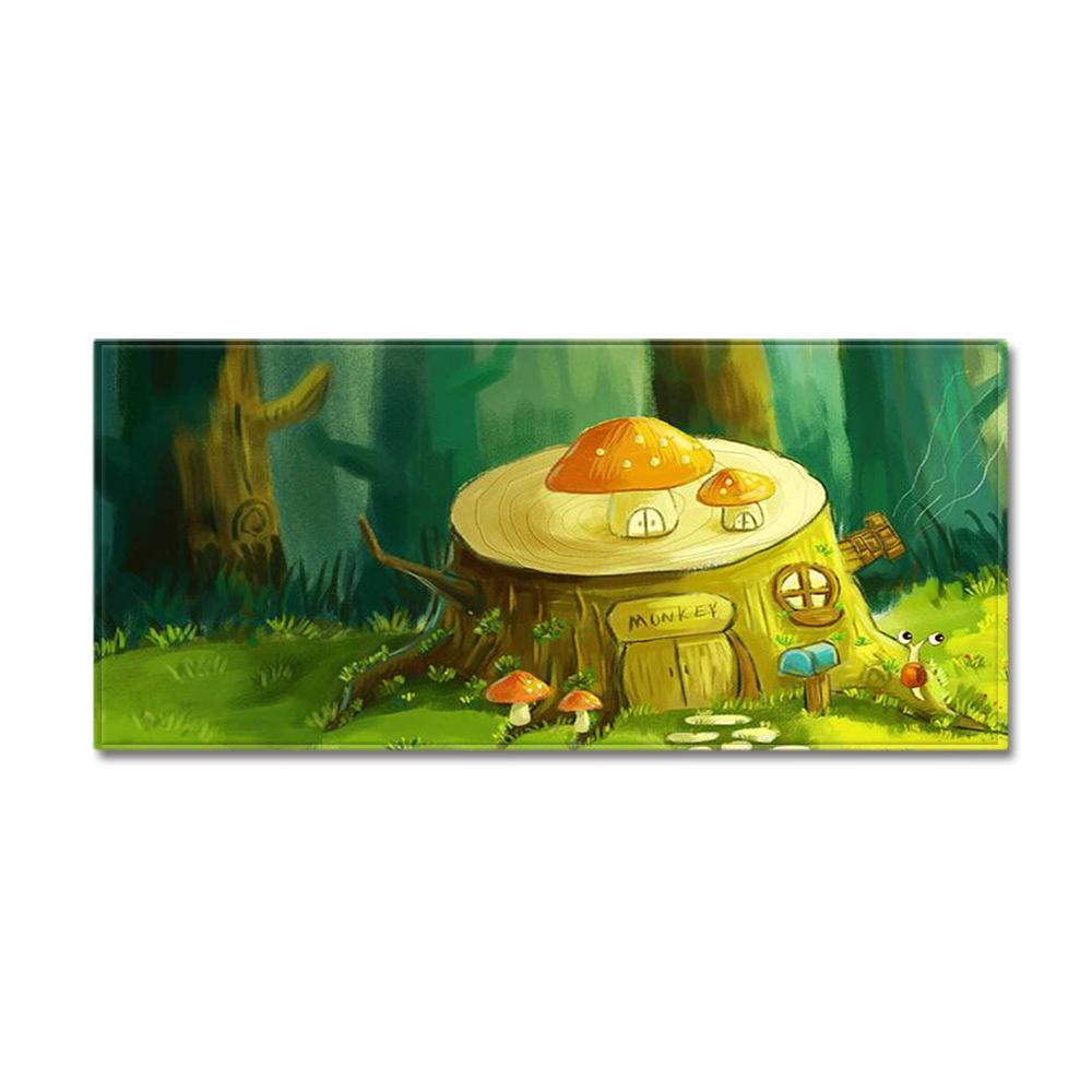 Warm Heart Tree Hole Entrance Door Door Mat Kitchen Bathroom Non-Slip Floor Mat Living Room Bedroom Absorbent Carpet