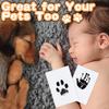 1/5Pcs Paw Print Clean Touch Ink Pad Dog Or Cat Pet Toddlers Souvenir Safe DIY Inkless Nose and Pawprint Impression Making Kit