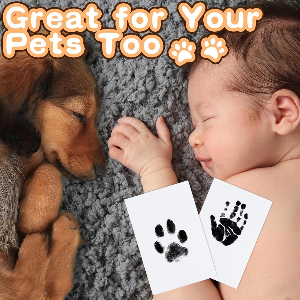 1/5Pcs Paw Print Clean Touch Ink Pad Dog Or Cat Pet Toddlers Souvenir Safe DIY Inkless Nose and Pawprint Impression Making Kit