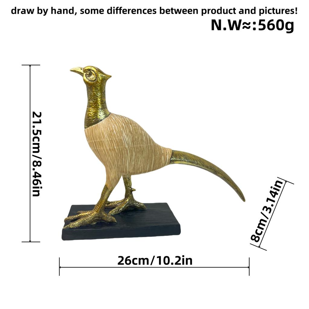Простые скандинавские длиннохвостые птицы, переносимые водой, смоляные украшения для поделок, дома, гостиной, офиса, выставочного зала, украшения