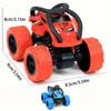 Light-Up Monster Truck Toy Set for Youngsters Ages 3-6 - Manual, Battery-Free Operation - Ideal Easter & Christmas Gift In Red/Blue