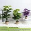 Potted Fan Palm Leaves Artificial Tree for Indoor Decor and Landscaping