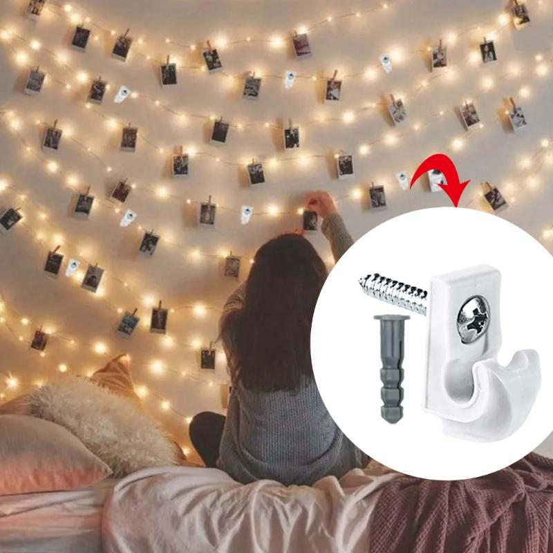 30Pieces Multipurpose Galvanized Screw In Hook With Wood Threading Portable Accessory for Stable Hanging Solution