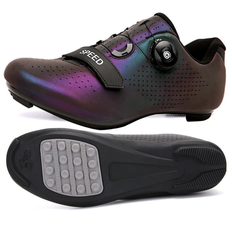 Unisex Cycling Shoes Road Mountain Bike SPD Clipless Pedals Breathable Rigid Sole Indoor Trainer Wide Fit
