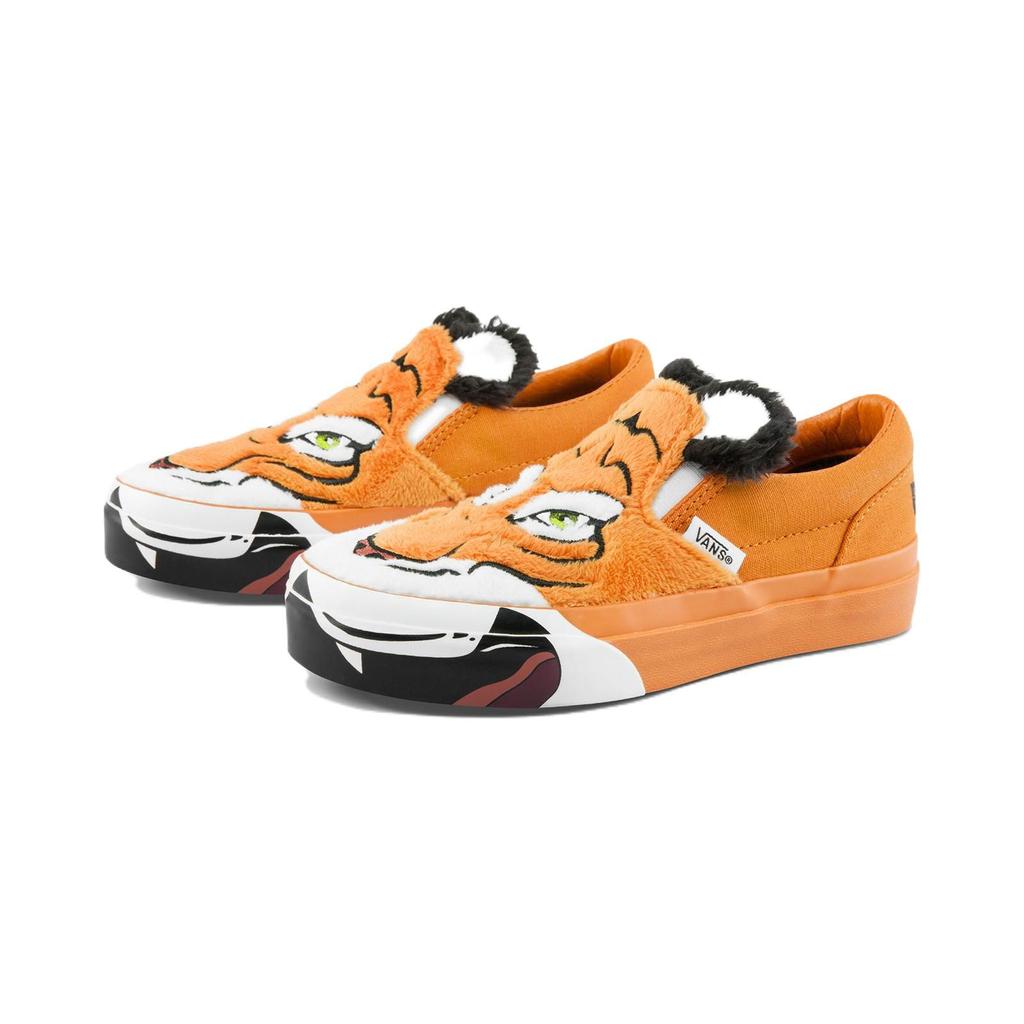 Vans Детские кроссовки Discovery Channel x Classic без шнуровки для малышей Project Cat Baby, оранжевые VN0A5KRR9FA