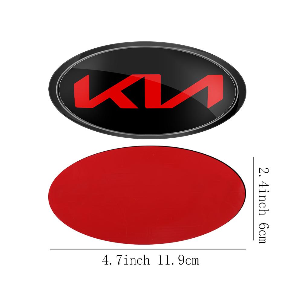AABIU1 Car Front Hood Emblem Rear Badge Logo Sticker For KIA Sportage Ceed Sorento Cerato Optima Picanto Rio Soul K5 Stonic Niro Forte