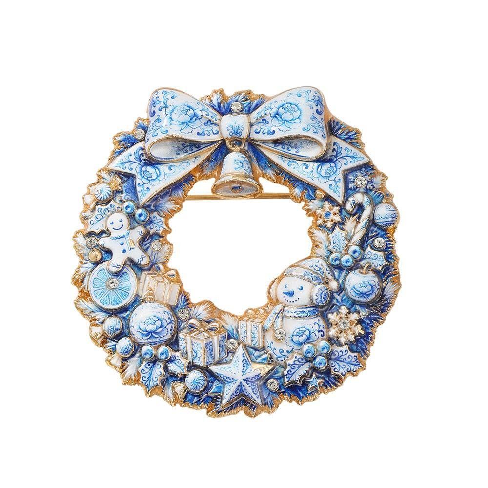 Alloy Material Christmas Theme Brooch Enamel Finish Animal Brooch Jewelry For Cat Lovers
