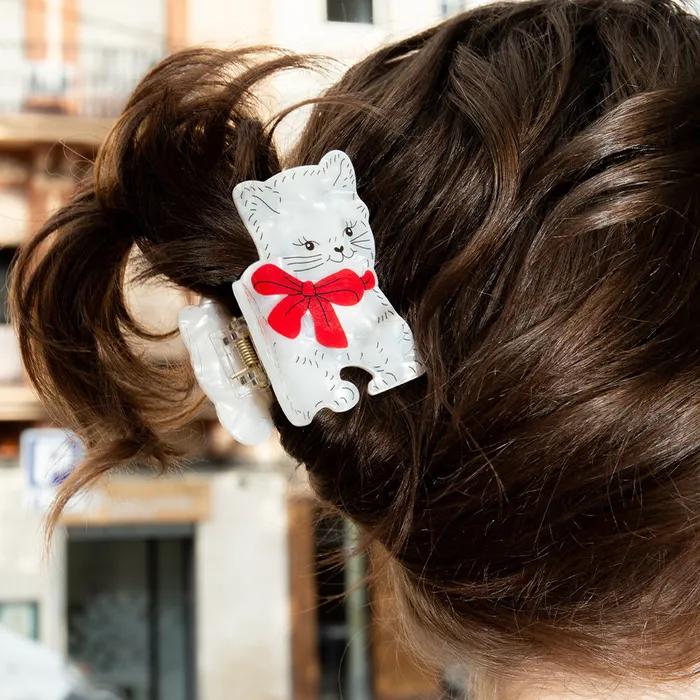 It My Socks Vintage Cat Hair Claw Clip