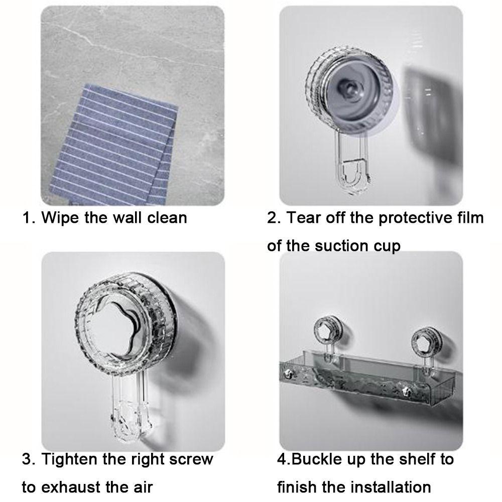 Полки для душа на присосках без сверления Прямоугольная/Треугольная стойка для хранения косметики для дома
