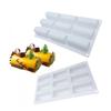 Silicone Cake Baking Mold - DIY Bakeware Mold for Jelly, Pudding, Biscuits, Chocolate, Cupcakes, 9-Cavity Rectangular