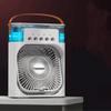 Five-Hole Spray Fan Humidification Refrigeration Air Conditioning Fan Desktop Dormitory Mini Chiller USB