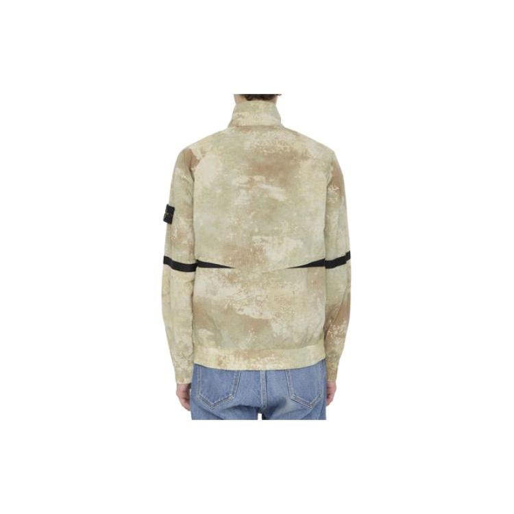 STONE ISLAND Толстовка Куртка Жакет Натуральный Бежевый Мужской Уличный стиль 8015661E1-V0091
