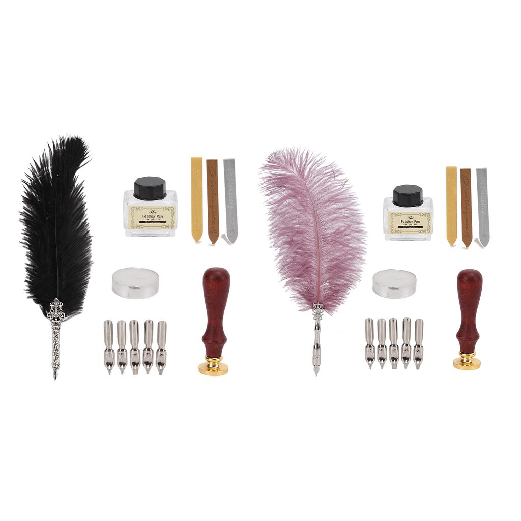 Набор перьевых ручек, прочные творческие простые канцелярские принадлежности для письма, подарочная коробка для любимого учителя, одноклассника, подарок