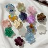 Ins  Cute 2.5cm Mini Little Flower Hair Clip Simple Cute Acetic Acid Color Magic Top Clip Side Clip Hair Accessories