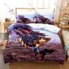 Ratchet and Clank Rift Apart Lombax Cat Ratchet & Robot Clank Sci-Fi Game HD Print Bedding Set Duvet Cover + 2 Pillowcases