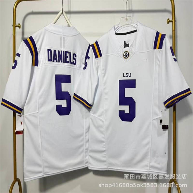 LSU Tigers NCAA College Football Practice Jersey Mens Cotton Sportswear Rugby Fan Wear Fall