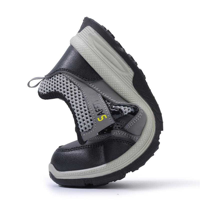 New  Fashion Summer Work Safety Shoes Sneakers Anti Smashing Anti Piercing Soft Anti Slip Wear-resistant Male Boots Footwear