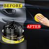 All-in-One Plastic Repair Wax-Dual Black Gloss Enhancer, for Car Seats,Dashboard,Center Console-Easy Care Protective Cream