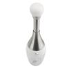 White Silver Garlic Press Plastic Stainless Steel Blades Garlic Mincer  Vegetables Meat Onions