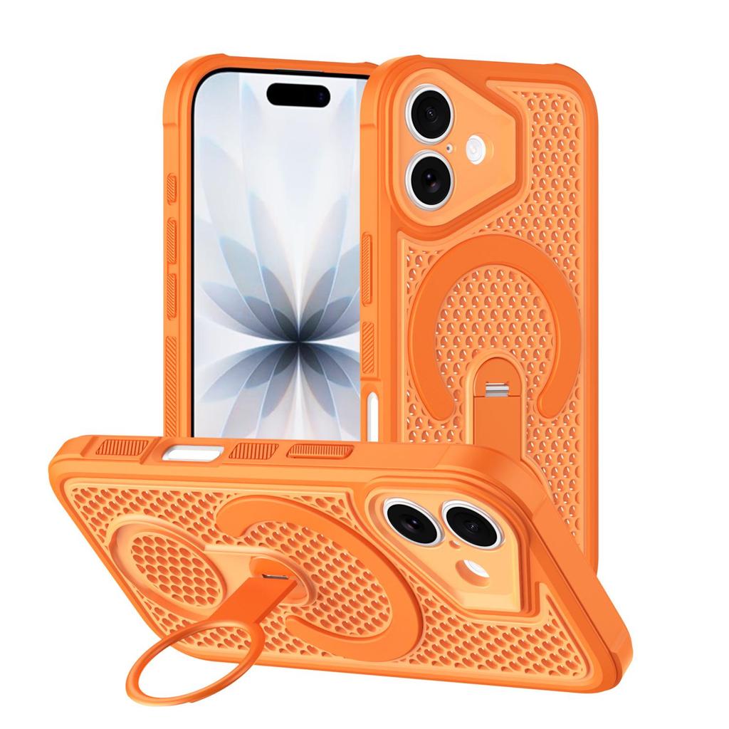 Магнитный охлаждающий чехол для iPhone 17 Pro Max с подставкой 360°, Совместим с Apple 16/15, Полная защита для 14