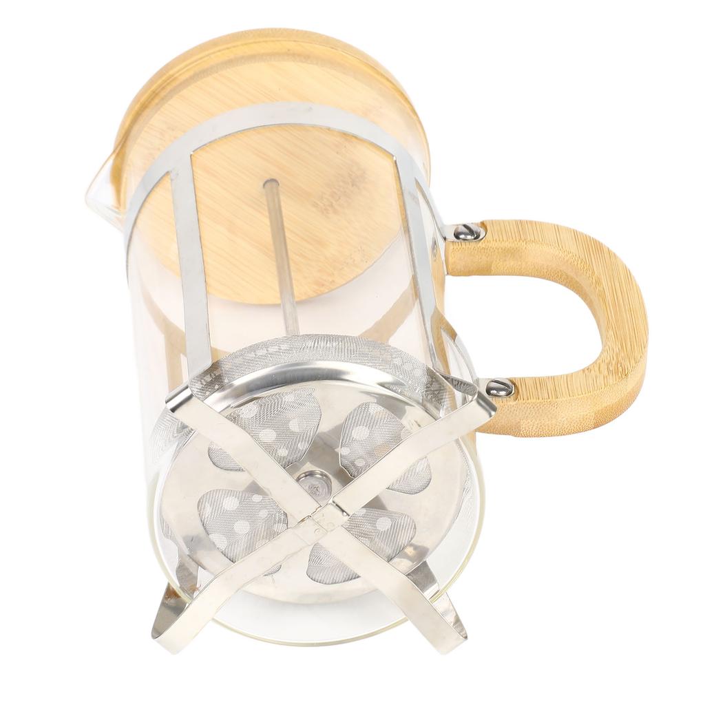 French Press Pot Professional Food Grade Heat Resistant High Borosilicate Glass Coffee Pot for Home Restaurant 1000ml