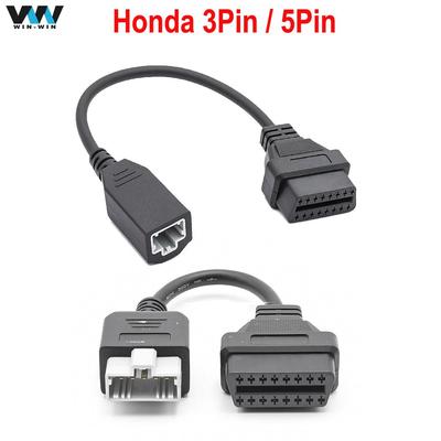 3-контактный 5-контактный для Honda, 16-контактный инструмент OBD2, 3-контактный, 5-контактный, 16-контактный OBD 2, удлинительный кабель ELM327, автомобильный диагностический разъем, адаптер, кабель