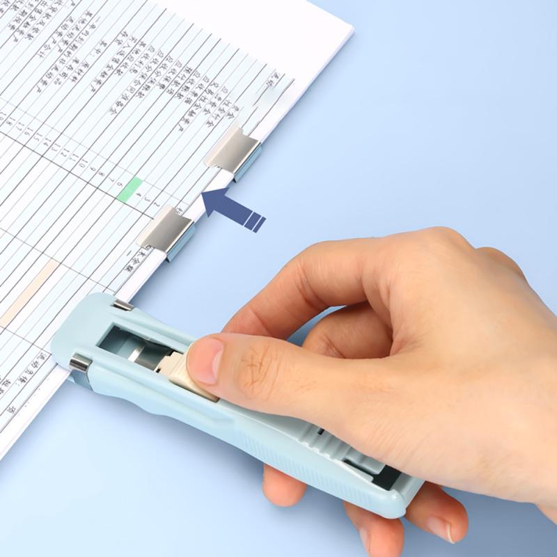 Устройство с зажимом, портативный портативный бумажный быстрый зажим, диспенсер, фиксирующий зажим, степлер для школы