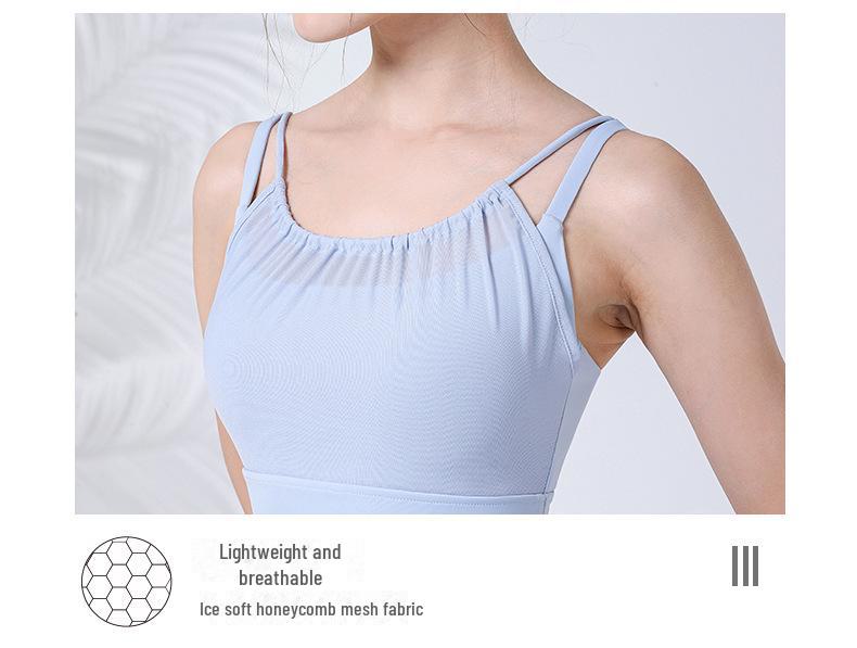 Women's Mesh Sports Bra - Yoga & Running Fitness Vest