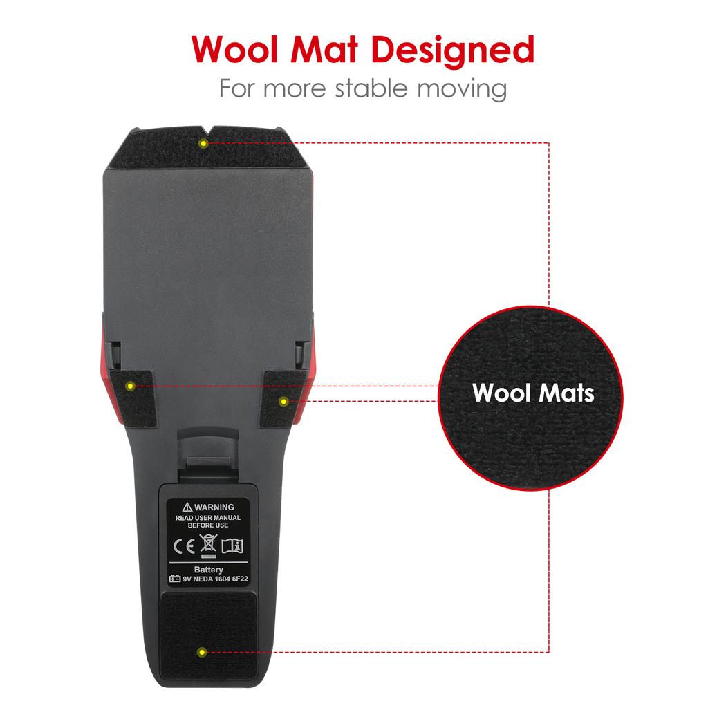 UNI-T Поиск шпилек Настенный сканер Детектор шпилек Цифровой настенный детектор Металлоискатель Детектор проводов переменного тока