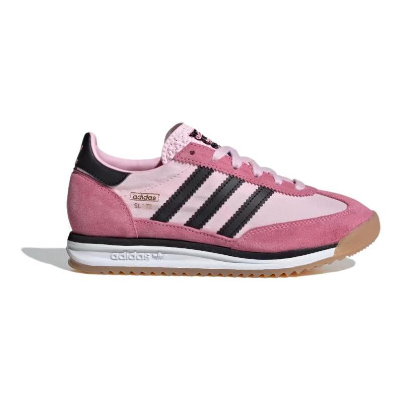 adidas Оригинальные SL 72 Износостойкие Низкие Кроссовки для Детей Розовый Черный Подростковые Кроссовки JI2047