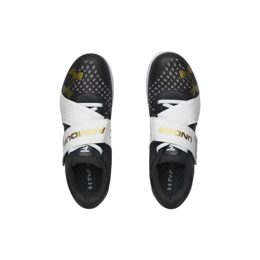 Under Armour HOVR Shakedown Elite Шиповки для легкой атлетики Черный Белый Металлический Золотой Унисекс 3021864101