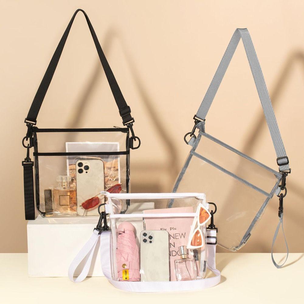 Модная прозрачная сумка, стадионная сумка кроссбоди, новый прозрачный кошелек