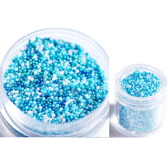 Yousheng 1 Бутылка Бусины для ногтей Caviar, блестящие цветные непористые мини-стеклянные бусины, аксессуары для дизайна ногтей, микробусины, ожерелье, чехол для телефона, украшения