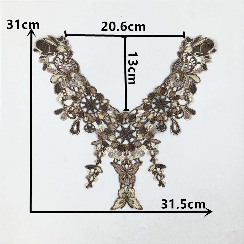 Clothing Accessories Lace Flower Hollow Lace Polyester Collar Multi-Color Embroidered Clothes Diy Decorative Neckline Accessories