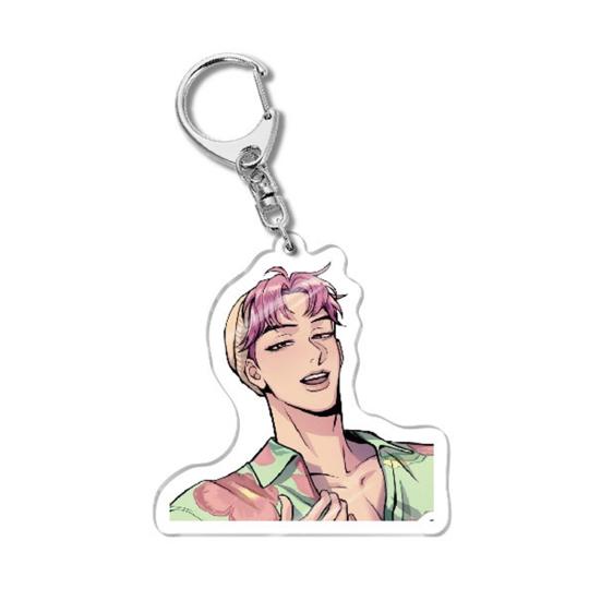 Корейский Поп Мультфильм Шарм Акриловый Аниме Персонаж Мальчик Тигр Брелок Шарм Милый Шарм для Сумки Рюкзака