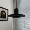 Black volcanic stone pendant light Nordic creative restaurant bar cafe led suspension spotlight bedroom bedside hanging lamp