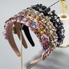 Hairband Women's Versatile Creative Baroque Vintage Inlaid Colored Rhinestones Headwear