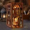 Новый DIY Набор для книжной полки Деревянный кукольный домик 3D-пазл Сборка Вставка в книжную полку Декор С мебелью Детские подарки