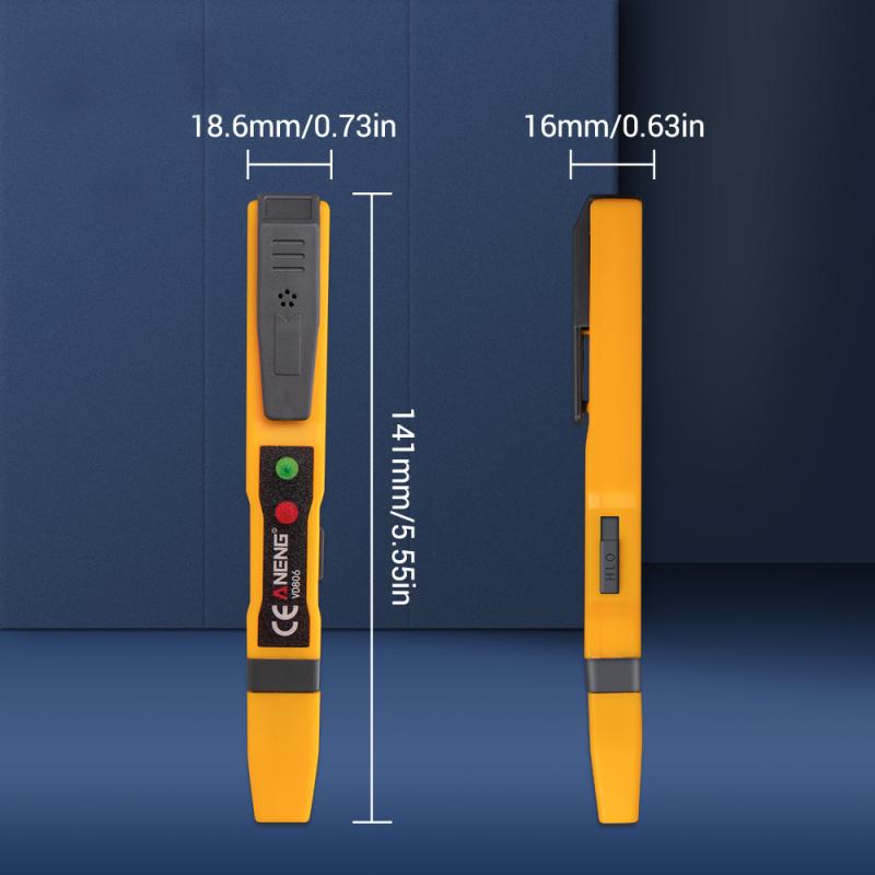 ANENG VD806 Детектор напряжения переменного/постоянного тока Электрический бесконтактный тестер для проверки целостности батареи Карандаш