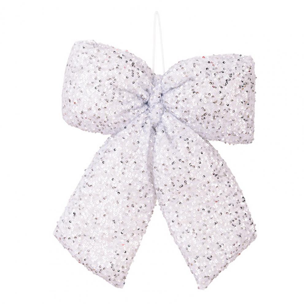 Velvet Christmas Bows for Gifts Wire Fastener Bows Elegant Velvet Christmas Bows for Xmas Tree Wreaths Sparkling Sequins Decor