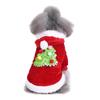 Dog Clothes Christmas Costume for Puppy Dog 2Pcs Red