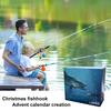 Fishing Lure Advent Calendar 2024 Fishing Christmas Countdown Calendar 24 Days Fishing Lure Christmas Gifts for Anglers Men Boys