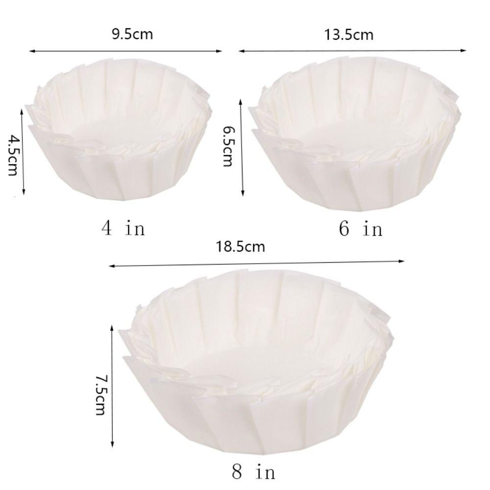 50/100 шт. с гофрированными краями Баскский чизкейк Масляная бумага для одноразовых кексов для вечеринки