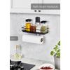 Paper Towel Holder with Shelf Stainless Napkin Holder Steel Bathroom Towel Organizer Black