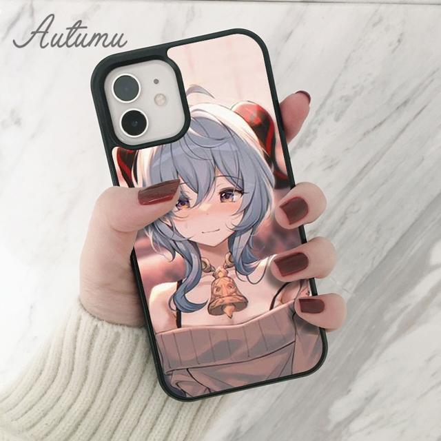 Чехол Genshin Impact GanYu для телефона iPhone 11 12 13 14 Pro Max mini X XR XS SE 2020 6S 7 8 Plus Samsung Galaxy S21 S22