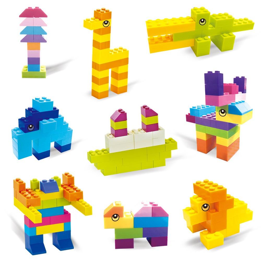 Массовые строительные блоки, 16 цветов, 500 г, 300 шт., детские развивающие игрушки, сделай сам, бесплатная сборка, креативный подарок, минифигурка