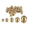15-100pcs 3/4/5/6/8mm Fashion Brass Round Space Beads Bracelets Loose Ball Charm Bead for DIY Necklaces Jewelry Findings Making